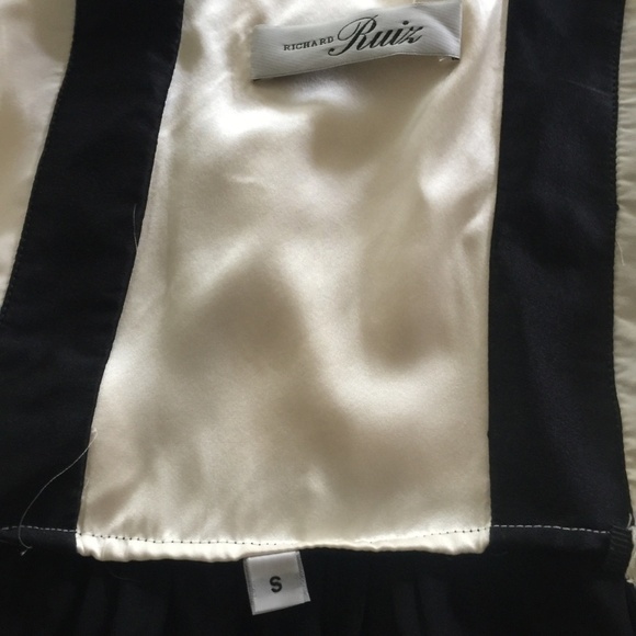 Richard Ruiz Silk Tie Waist Pinafore Apron Style Dress with Pockets NWOT - Picture 6 of 8